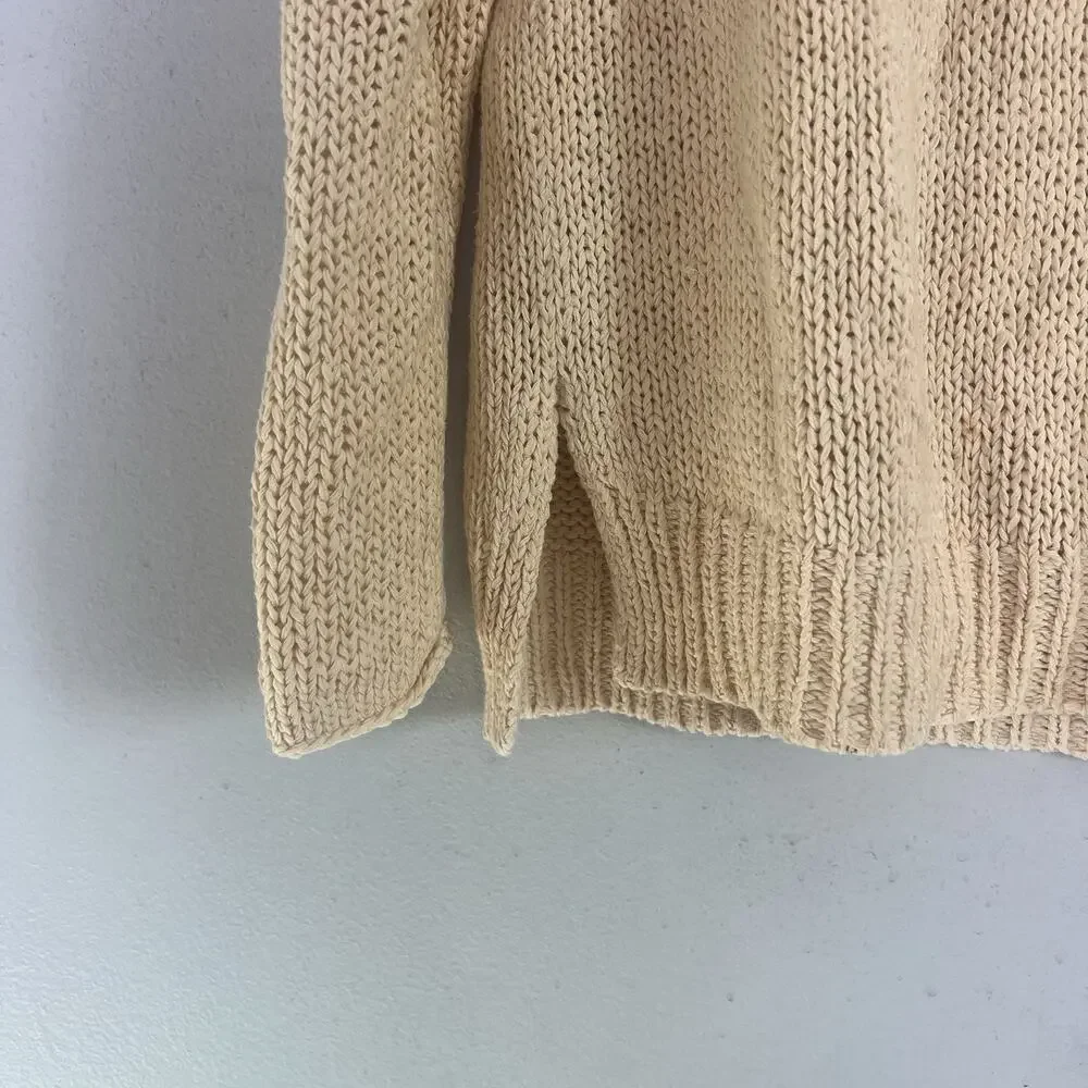 NOT FOR SALE!- Vince Womens Cable Knit Crew Neck Sweater Cream Sz XS - Picture 4 of 10